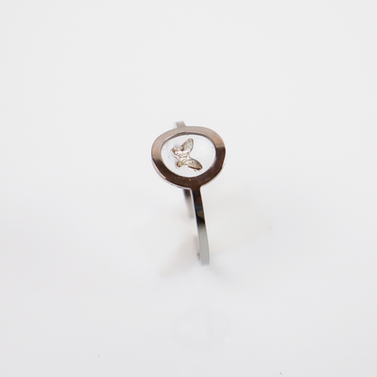 Ring GeoS - Butterfly - Zilver