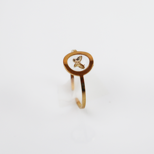 Ring GeoS - Butterfly - Goud