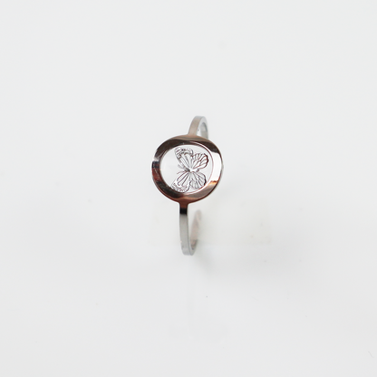 Ring GeoS - Wings - Silver
