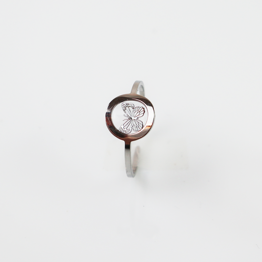 Ring GeoS - Wings - Zilver