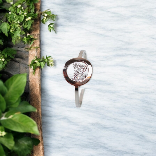 Ring GeoS - Wings - Silver