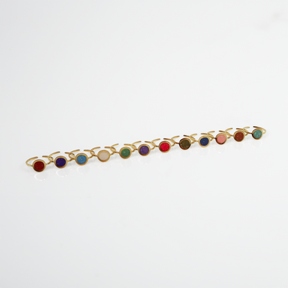 Geboortesteen Ring - Goud - Juli - Robijn Rood