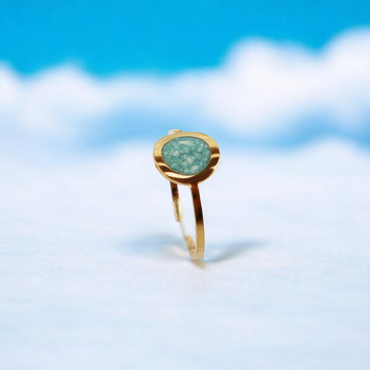 Geboortesteen Ring - Goud - December - Turkoois Blauwgroen