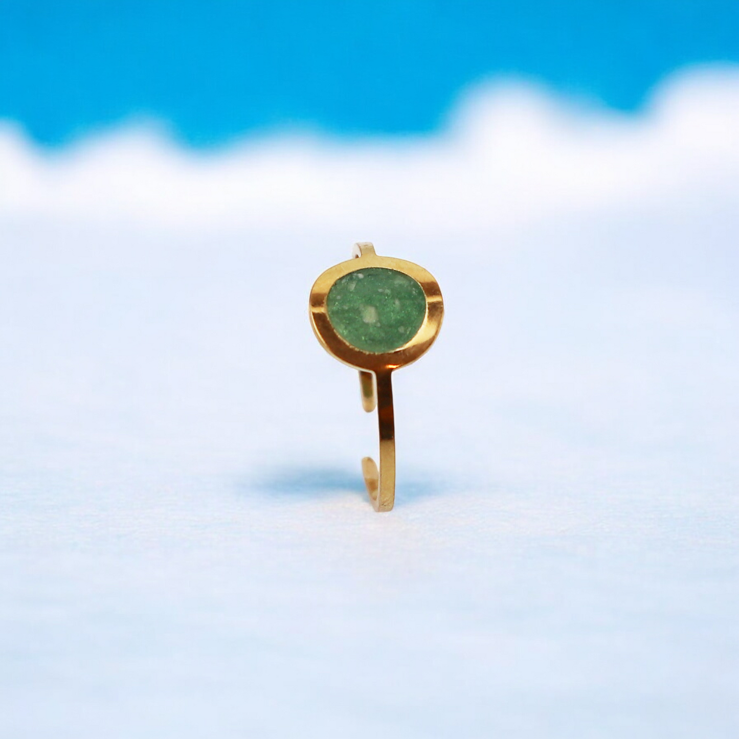 Geboortesteen Ring - Goud - Mei - Smaragd Groen