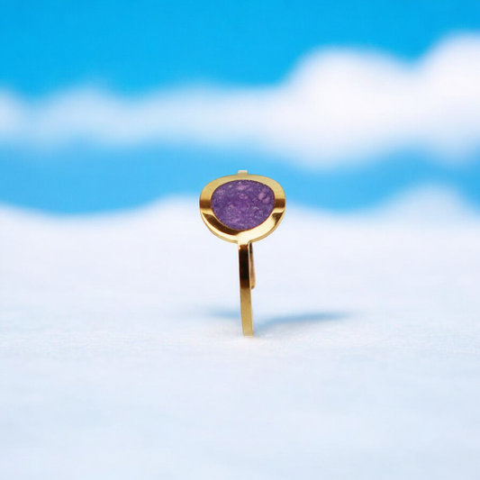 Geboortesteen Ring - Goud - Juni – Amethist Licht Paars