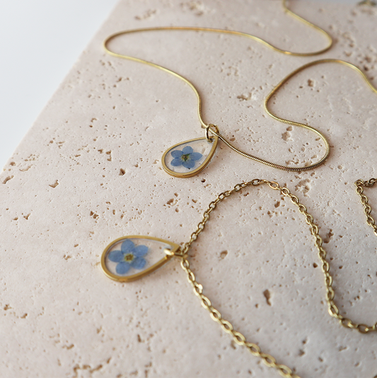 Hanger Drop – Vergeet Me Niet - Goud