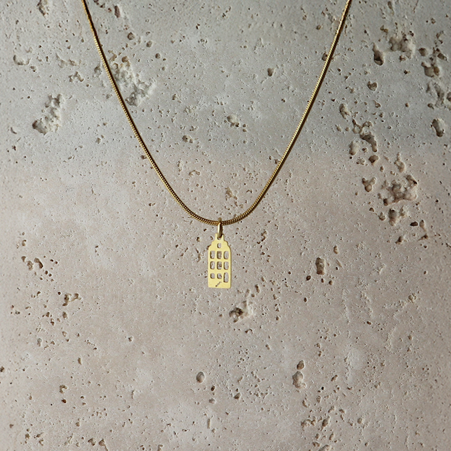 Hanger - Grachtenpandje – Goud - Open