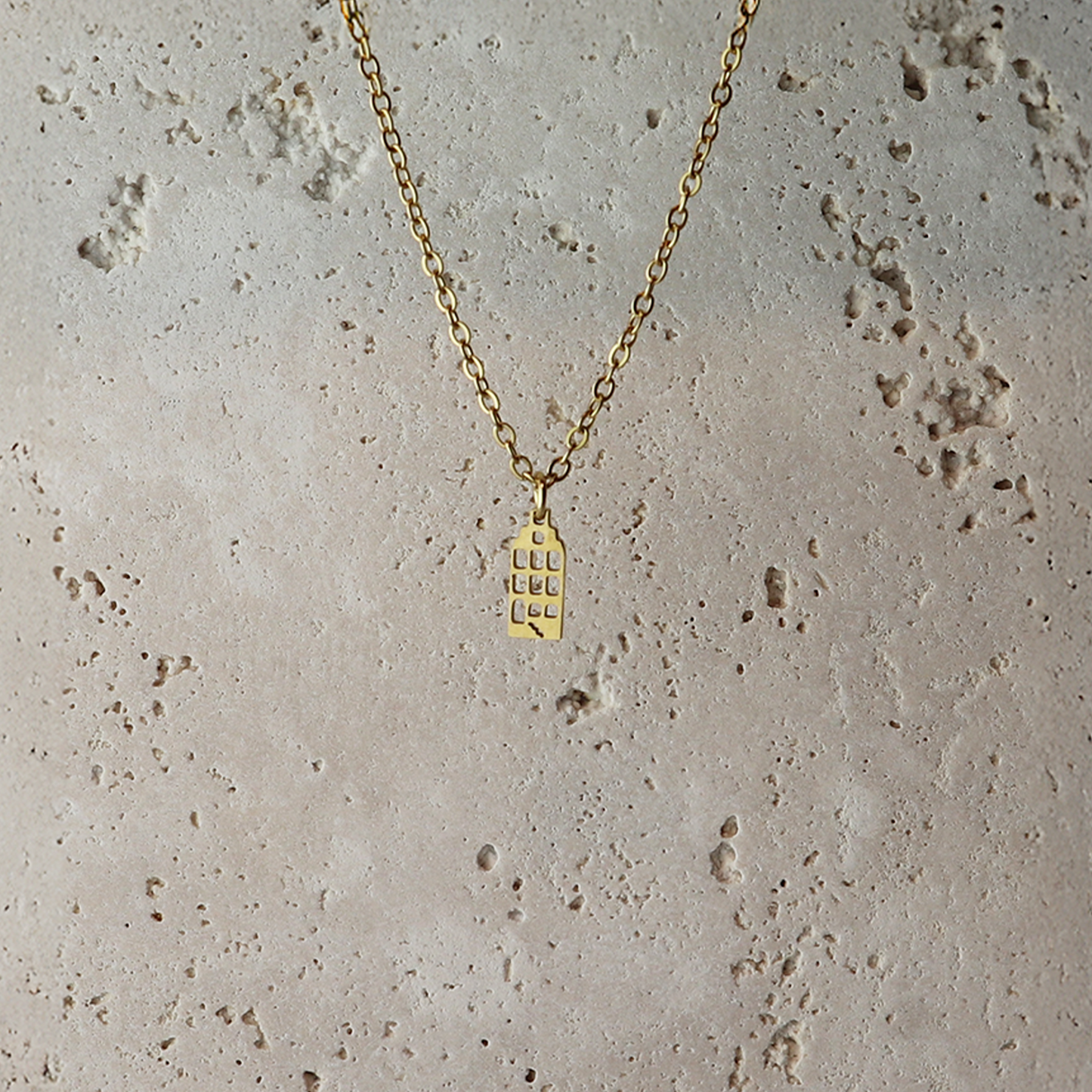 Hanger - Grachtenpandje – Goud - Open