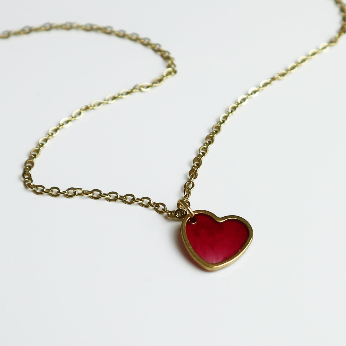 Hanger Hartje – Roos - Rood/Roze - Goud