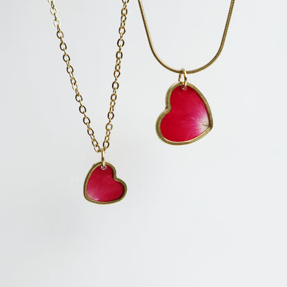 Hanger Hartje – Roos - Rood/Roze - Goud