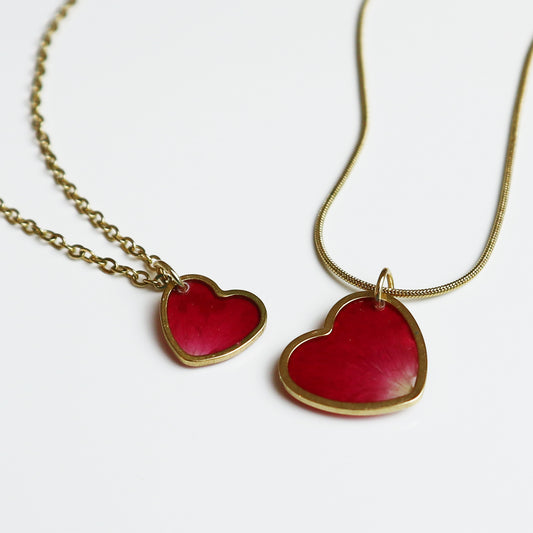 Hanger Hartje – Roos - Rood/Roze - Goud