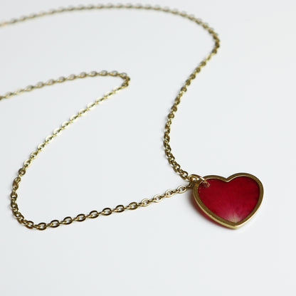 Hanger Hartje – Roos - Rood/Roze - Goud