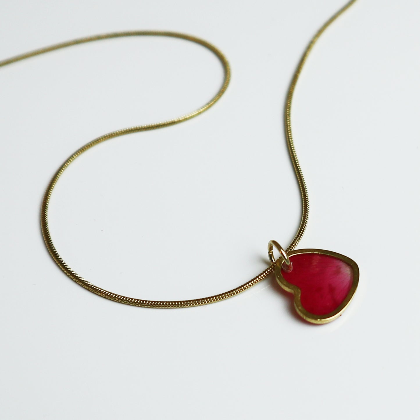 Hanger Hartje – Roos - Rood/Roze - Goud