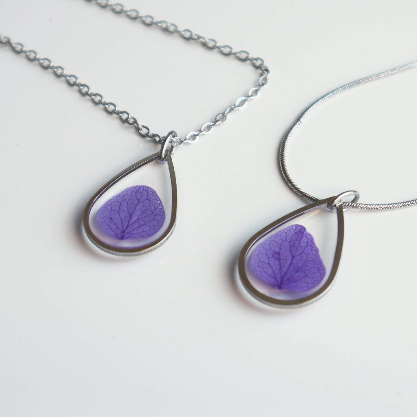 Hanger Drop – Hortensia – Zilver
