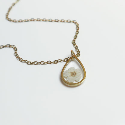 Hanger Drop – Plum Bloesem – Wit – Goud