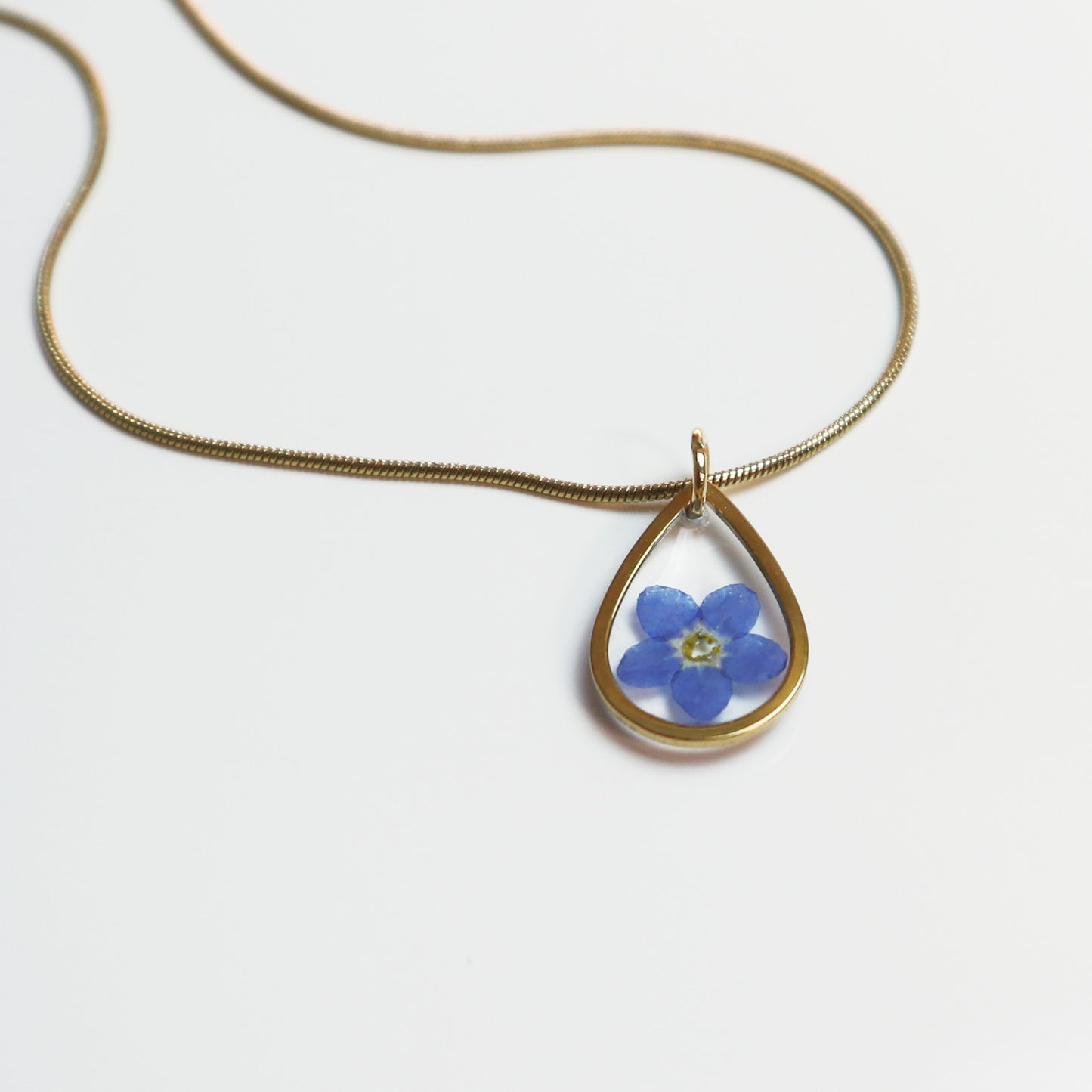 Hanger Drop – Vergeet Me Niet - Goud