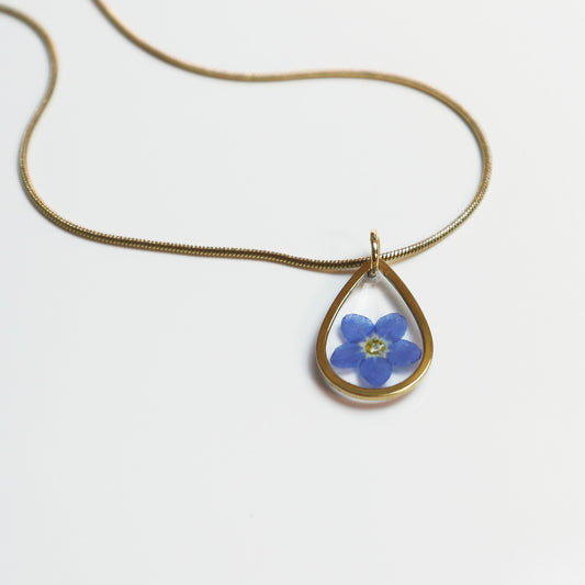 Hanger Drop – Vergeet Me Niet - Goud