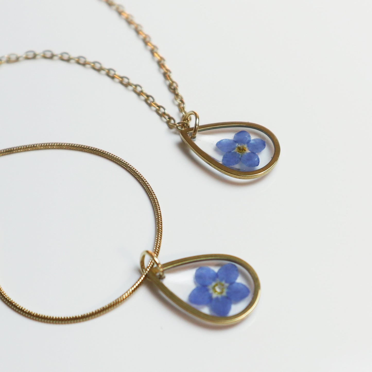 Hanger Drop – Vergeet Me Niet - Goud