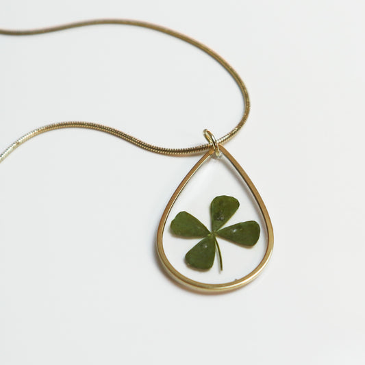 Hanger Drop – Klavertje vier – Goud