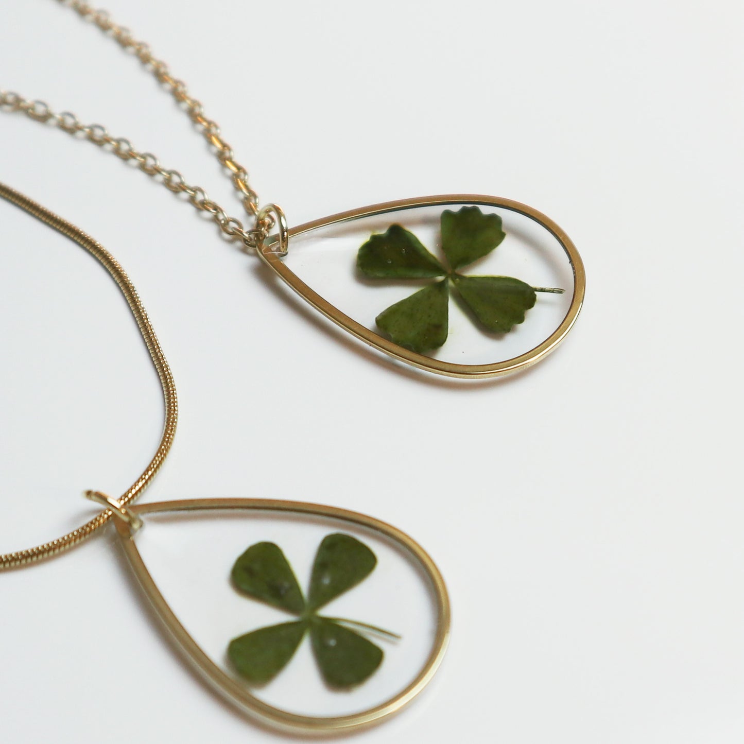 Hanger Drop – Klavertje vier – Goud