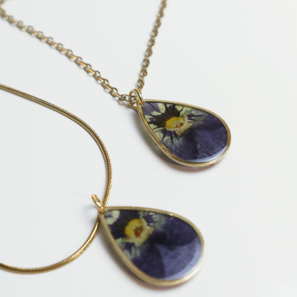 Hanger Drop – Viooltje – Goud