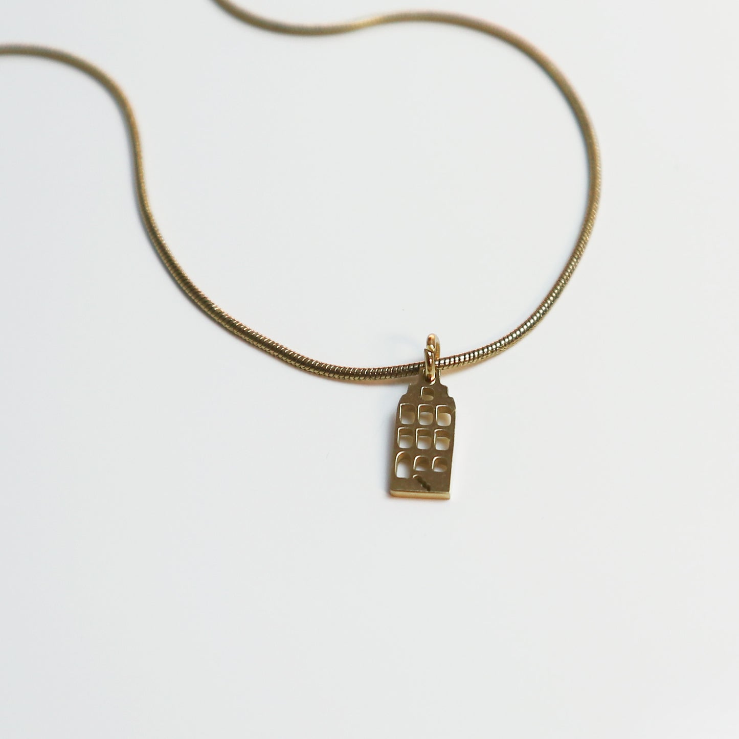 Hanger - Grachtenpandje – Goud - Open