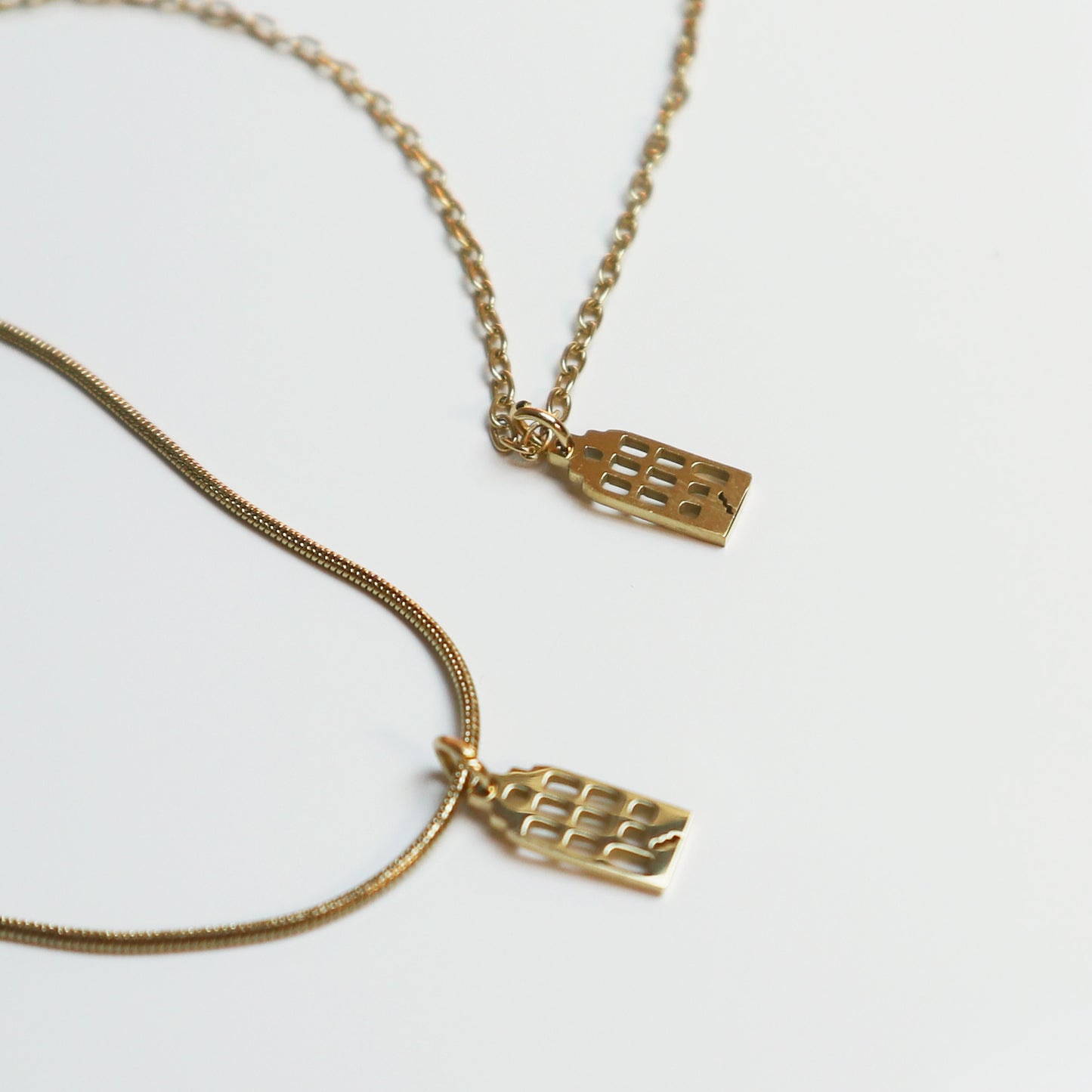 Hanger - Grachtenpandje – Goud - Open