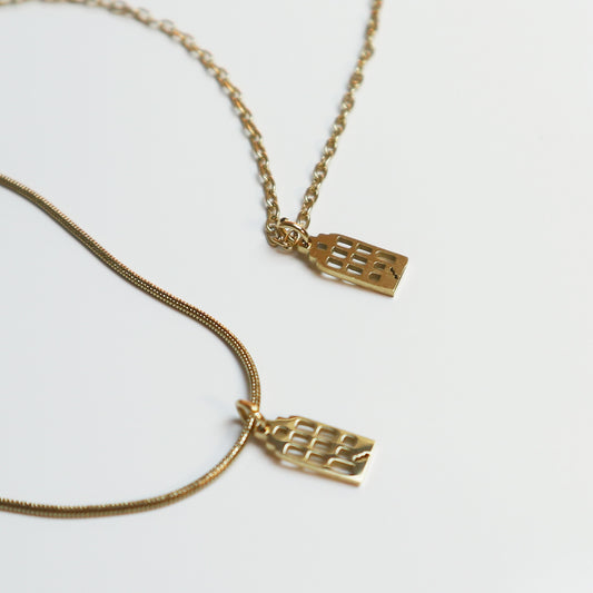 Hanger - Grachtenpandje – Goud - Open