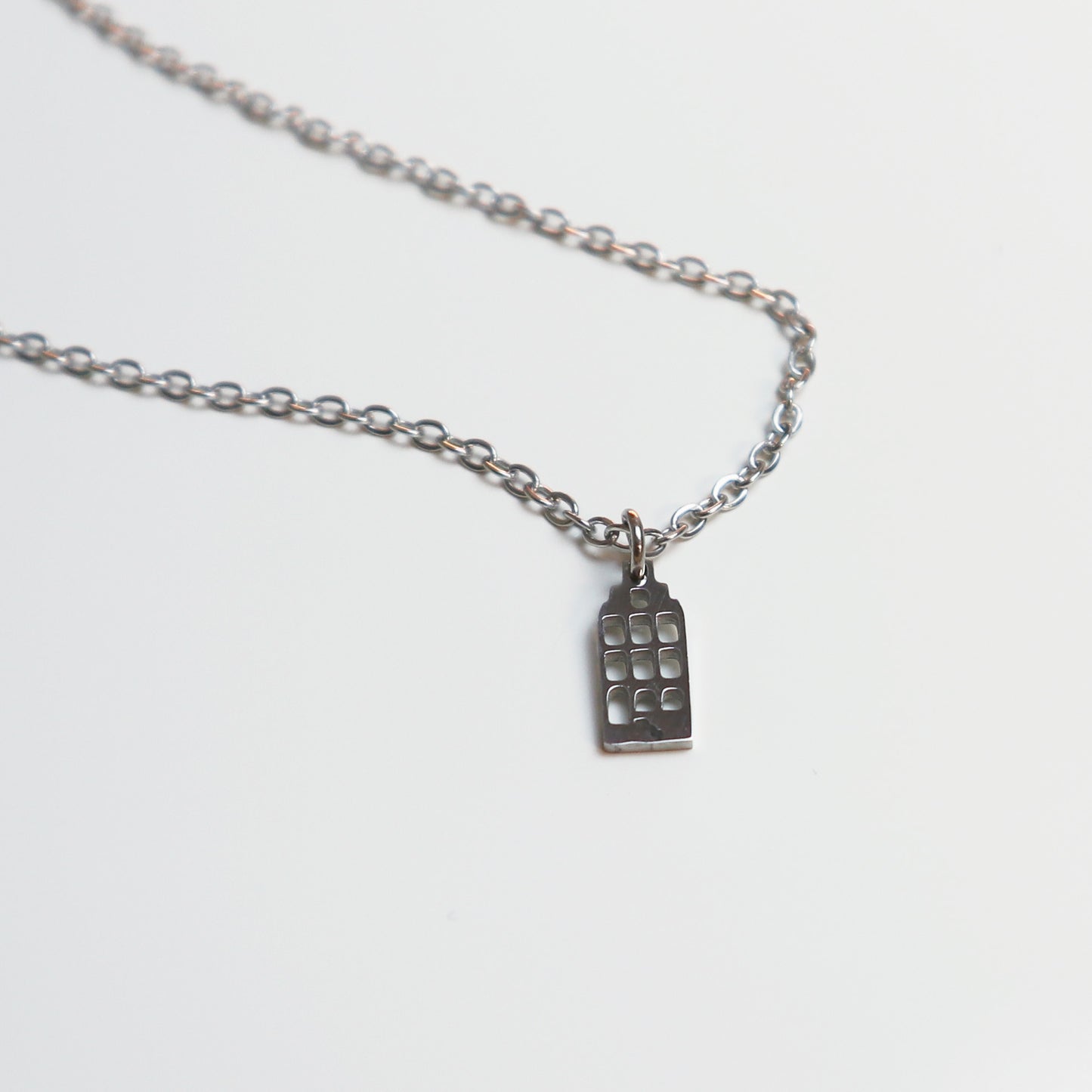 Hanger - Grachtenpandje – Zilver - Open