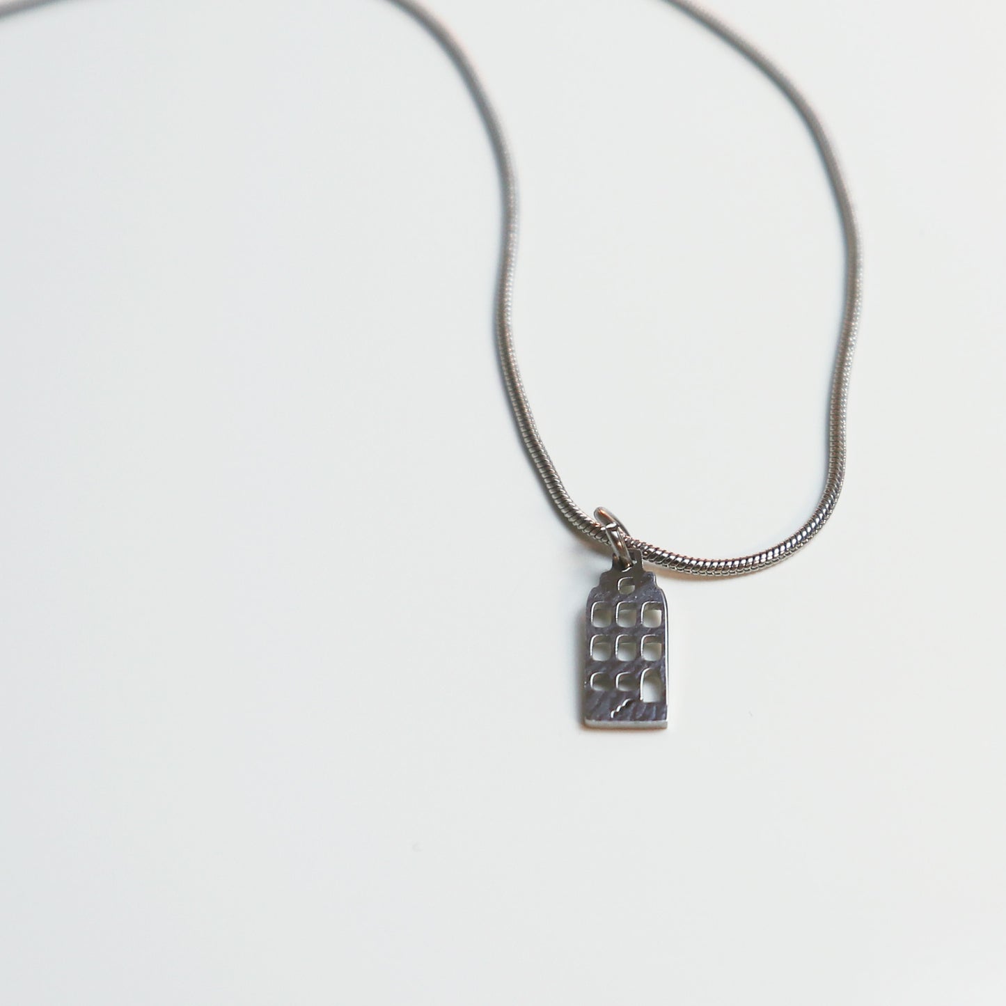 Hanger - Grachtenpandje – Zilver - Open