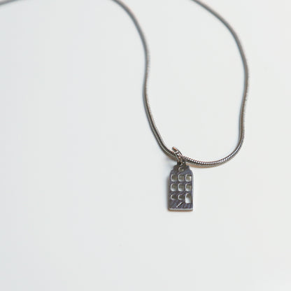 Hanger - Grachtenpandje – Zilver - Open