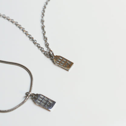 Hanger - Grachtenpandje – Zilver - Open