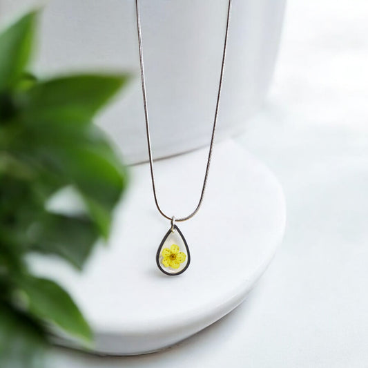 Hanger Drop – Plum Bloesem – Geel – Goud