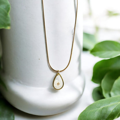 Hanger Drop – Plum Bloesem – Wit – Goud