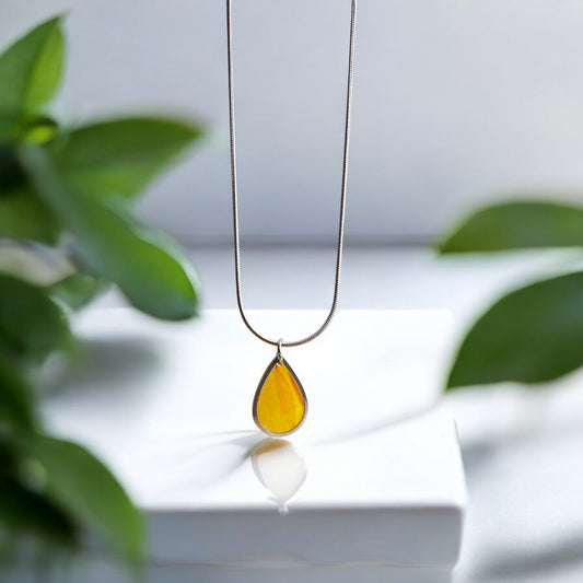 Hanger Drop – Zonnebloem – Zilver