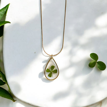 Hanger Drop – Klavertje vier – Goud