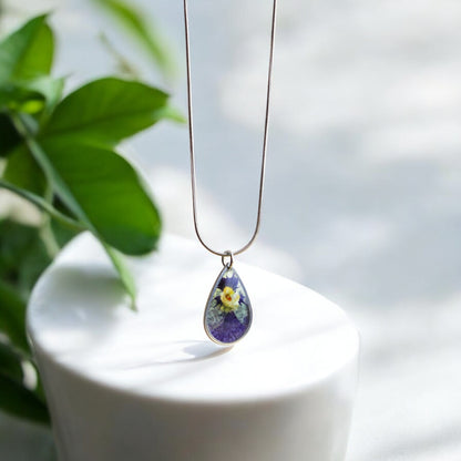 Hanger Drop – Viooltje – Zilver