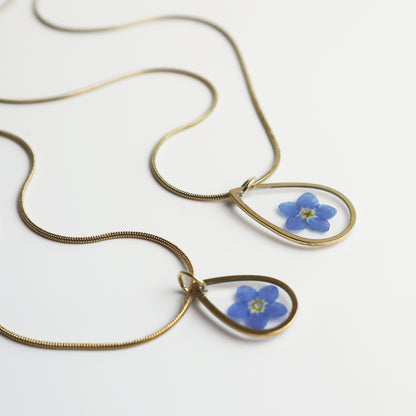 Hanger Drop – Vergeet Me Niet - Goud