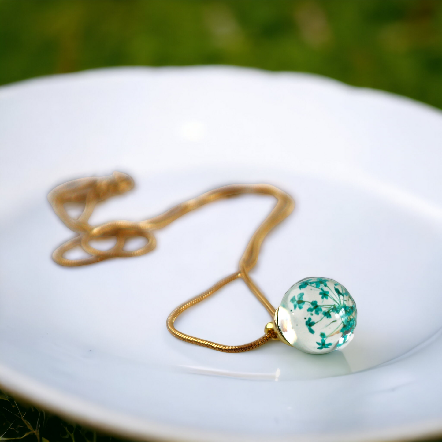 Drip Pendant Dill Turquoise
