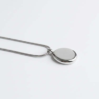 Kiezel Zilver + ketting