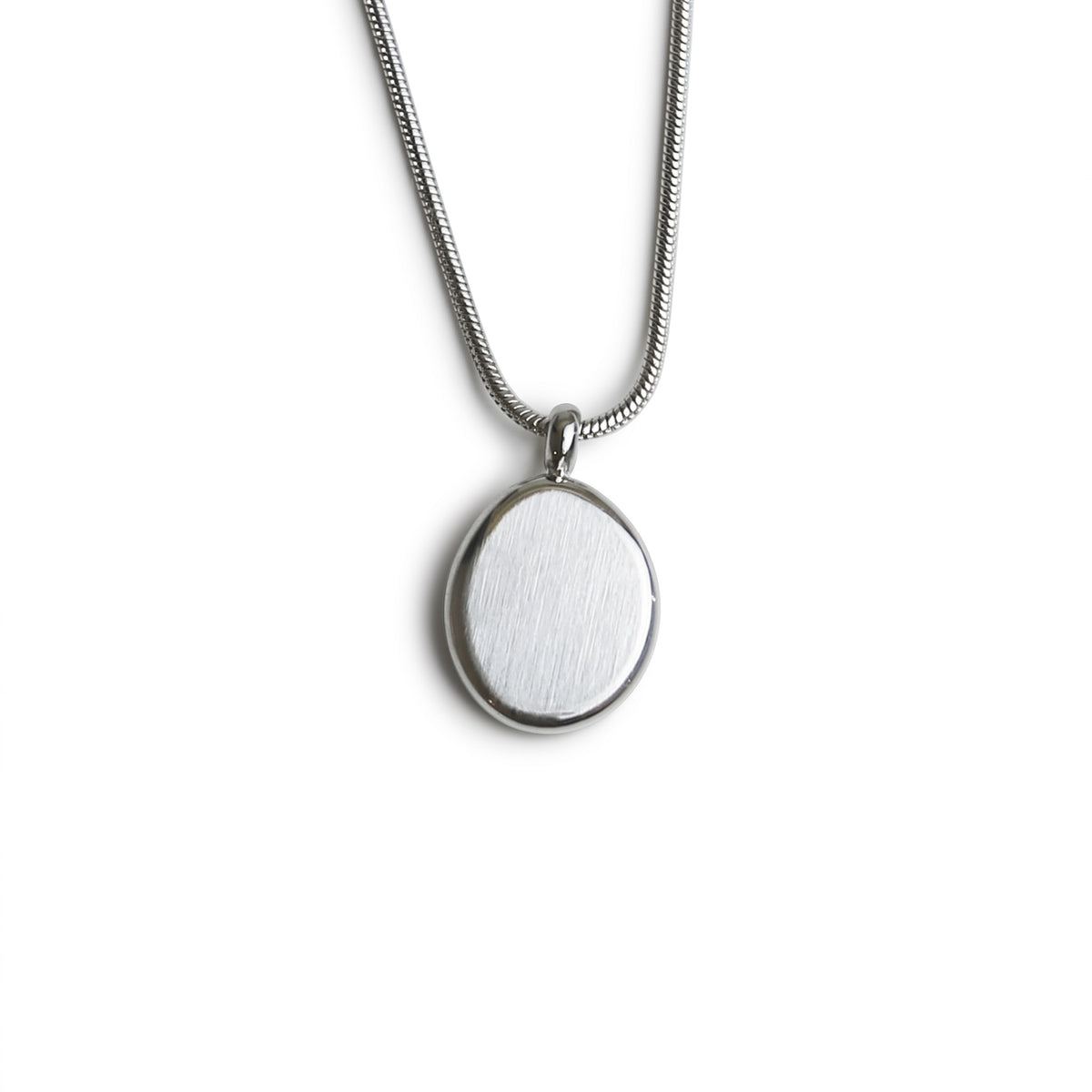 Kiezel Zilver + ketting