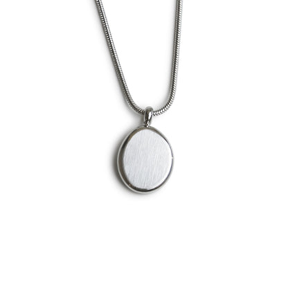 Kiezel Zilver + ketting