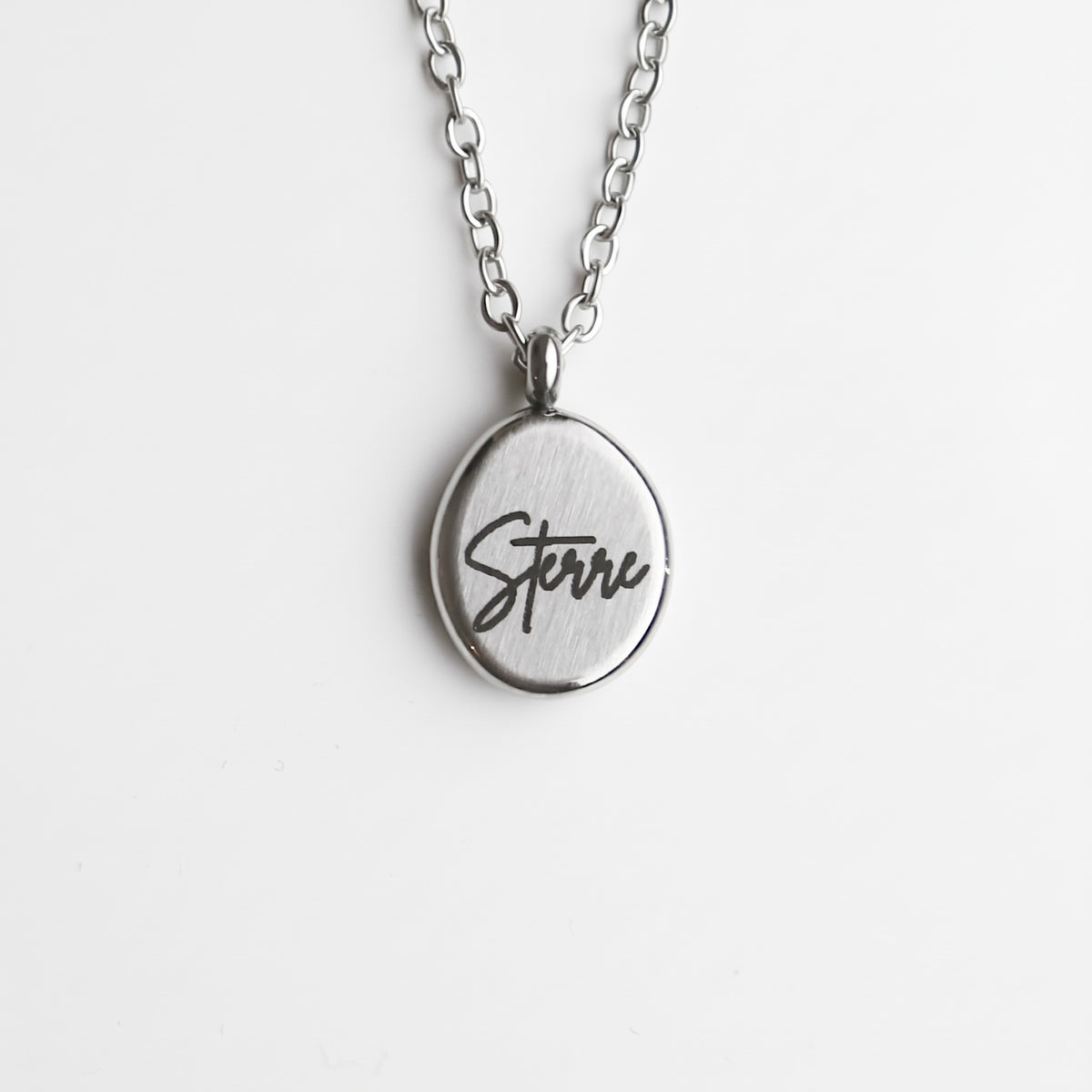 Kiezel Zilver + ketting