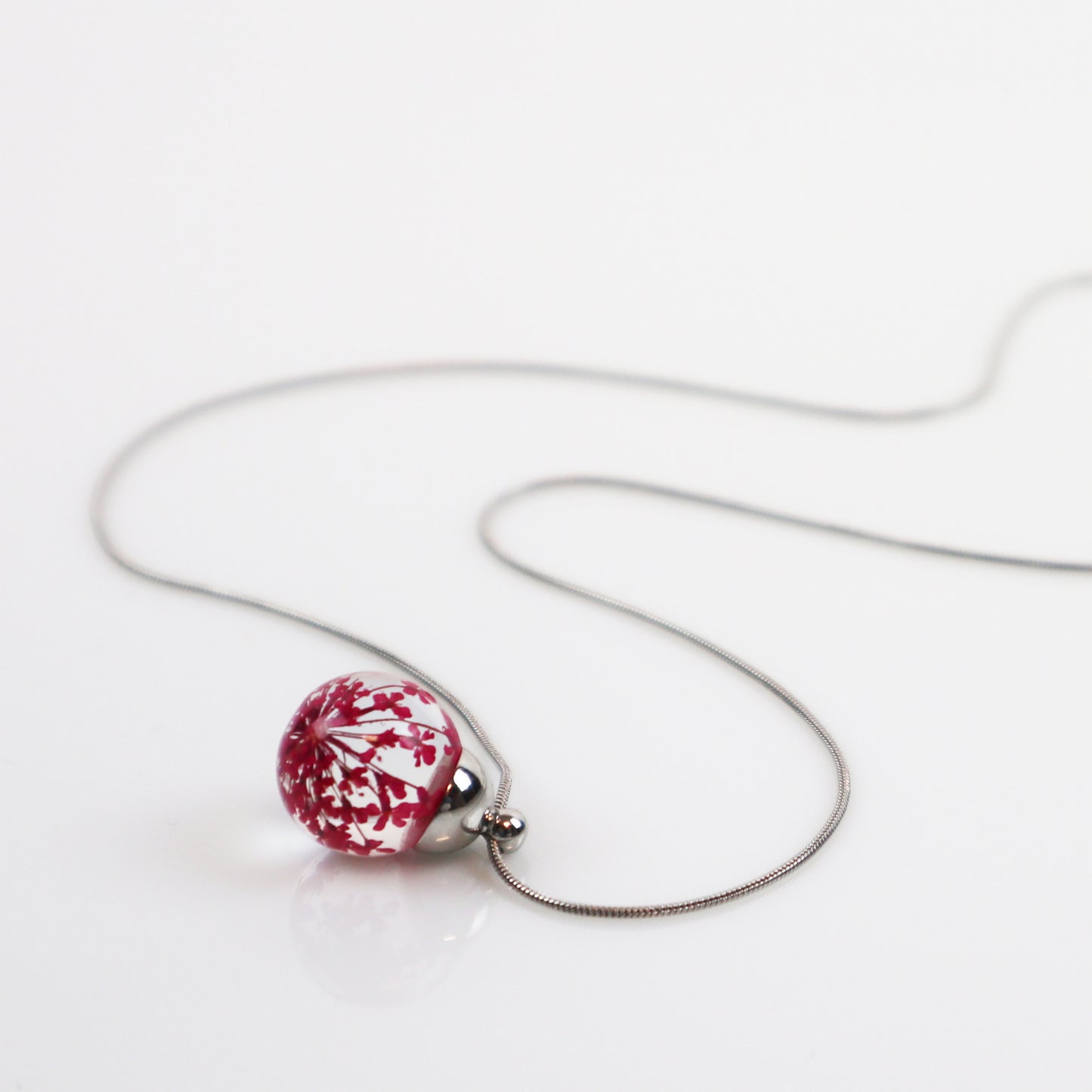 Drip Pendant Dill Dark Pink