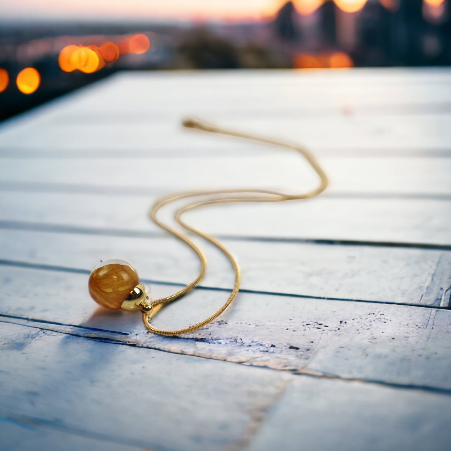 Drip Pendant Rose Yellow