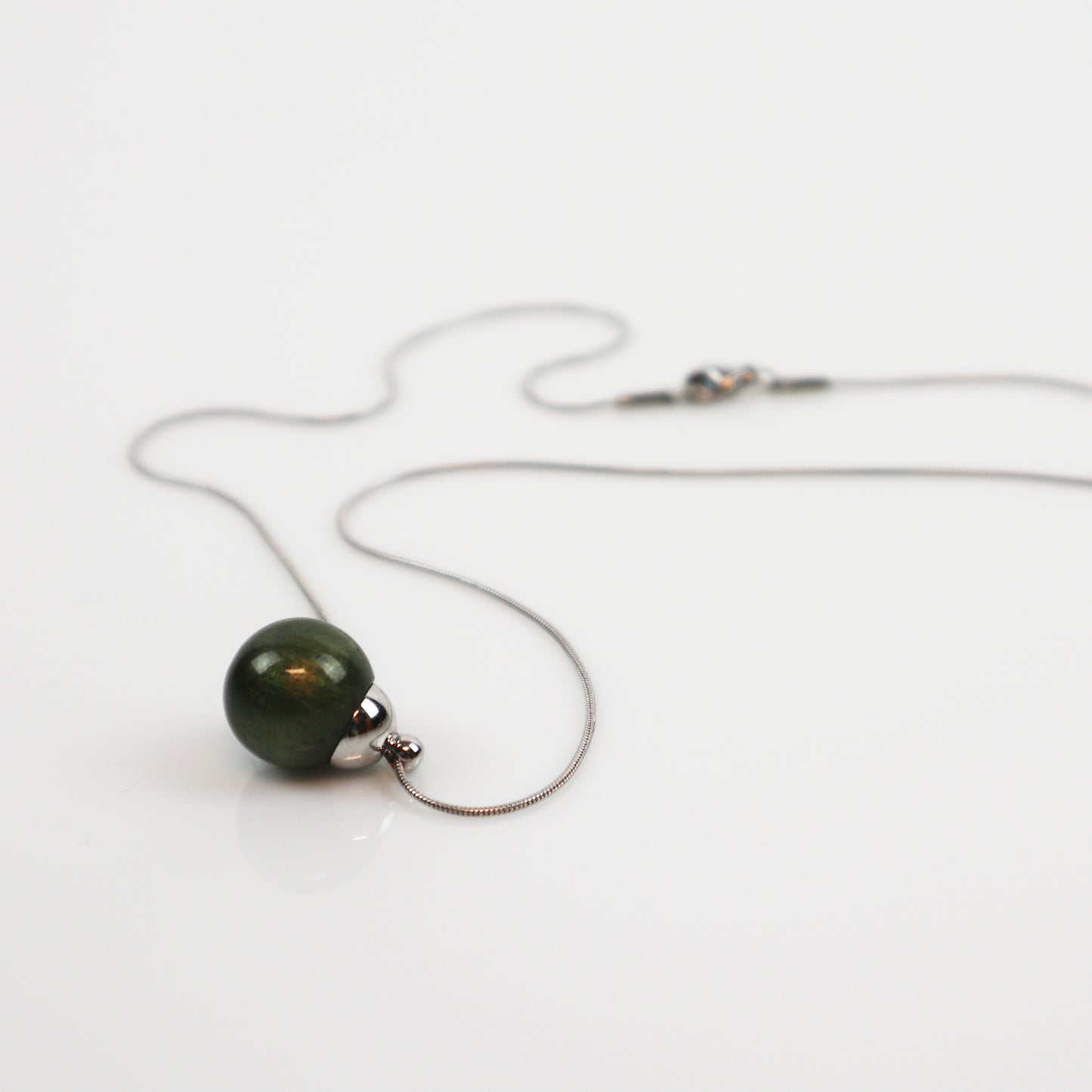 Drip Pendant Gold Green