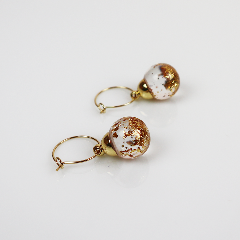 Combi deal gold earrings with a pinch of gold 