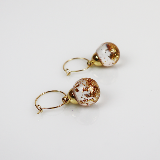 Combi deal gold earrings with a pinch of gold 