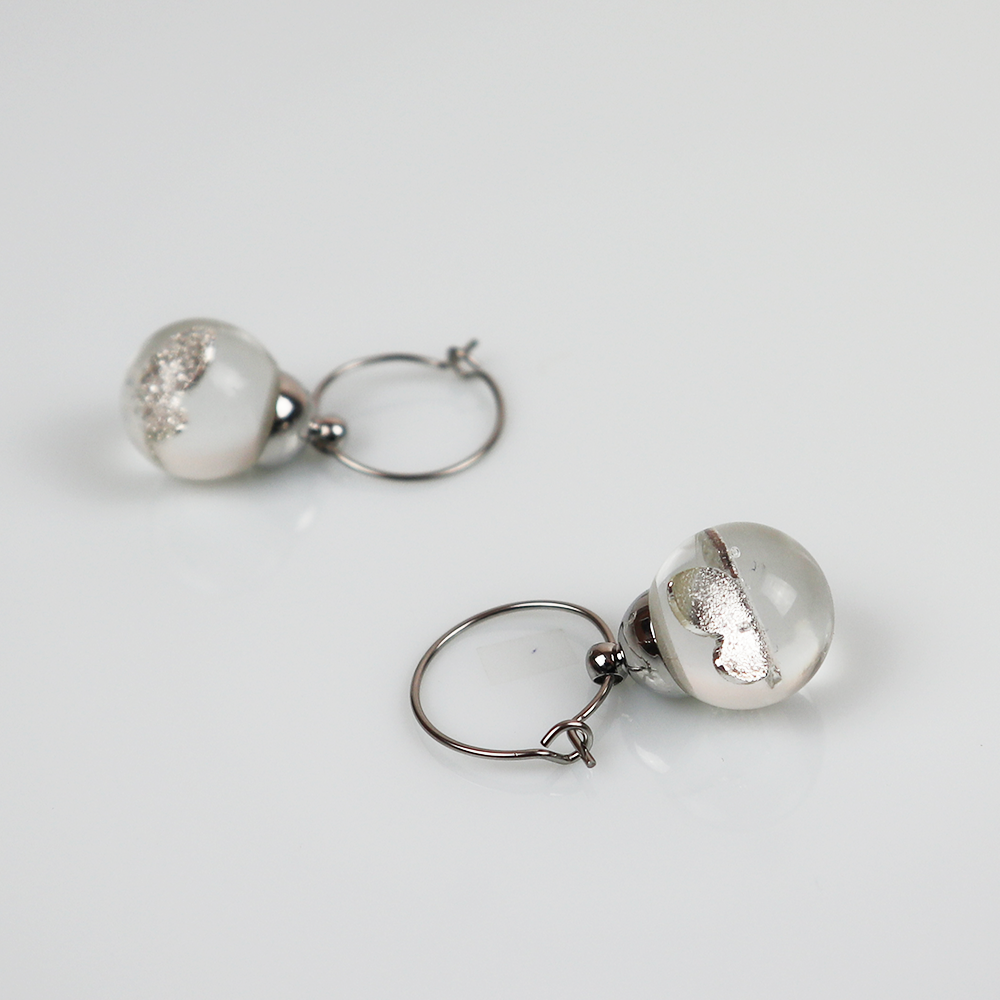 Combi deal silver earrings with silver butterfly 