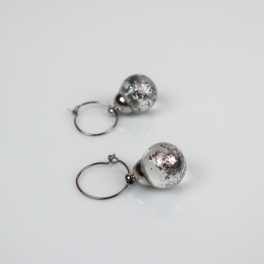 Combi deal silver earrings with a pinch of silver 